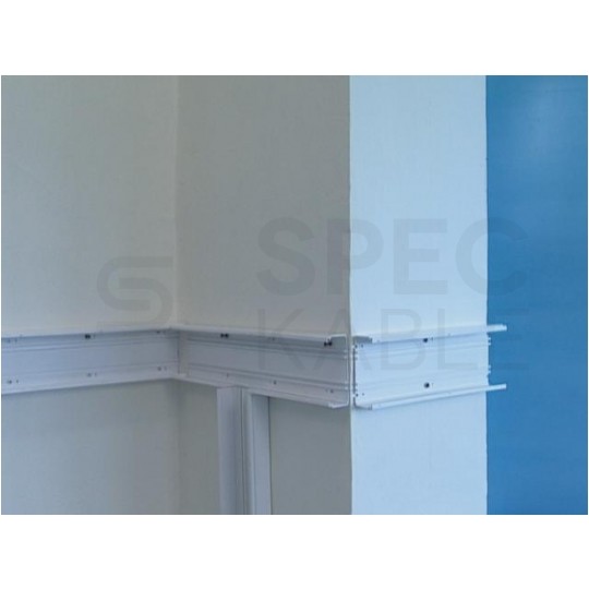 Listwa elektroinstalacyjna, kanał kablowy EKE 100x60mm korytko z pokrywą z folią ochronną KOPOS