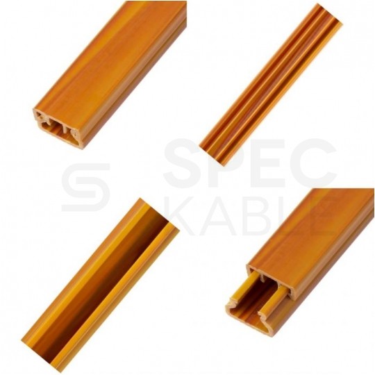 Listwa elektroinstalacyjna kanał kablowy MKE 11x15mm korytko z pokrywą AKS drewno jasne