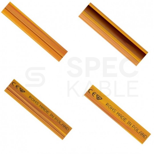 Listwa elektroinstalacyjna kanał kablowy MKE 11x15mm korytko z pokrywą AKS drewno jasne