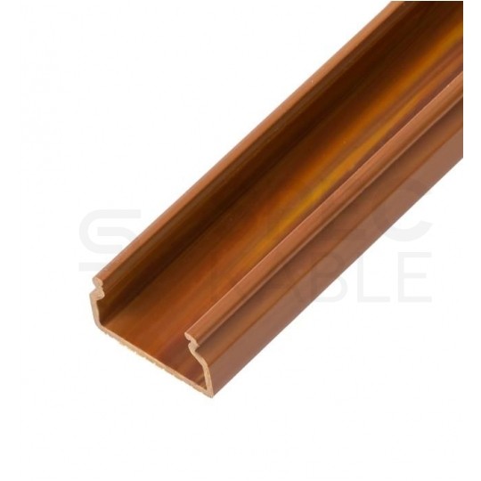 Listwa elektroinstalacyjna kanał kablowy MKE 15x25mm korytko z pokrywą AKS drewno ciemne