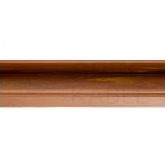 Listwa elektroinstalacyjna kanał kablowy MKE 25x40mm korytko z pokrywą AKS drewno ciemne