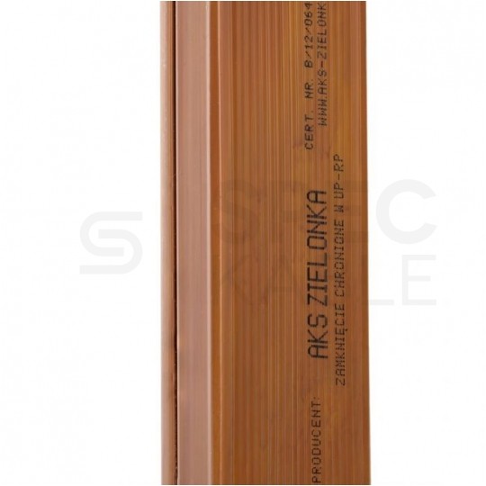 Listwa elektroinstalacyjna kanał kablowy MKE 25x40mm korytko z pokrywą AKS drewno ciemne