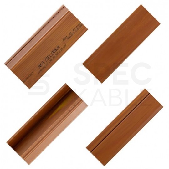 Listwa elektroinstalacyjna kanał kablowy MKE 25x40mm korytko z pokrywą AKS drewno ciemne