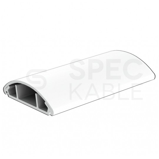 Listwa maskująca przewody TV maskownica uniwersalna napodłogowa naścienna 50x11mm biała 2m z taśmą 2-stronną KOPOS