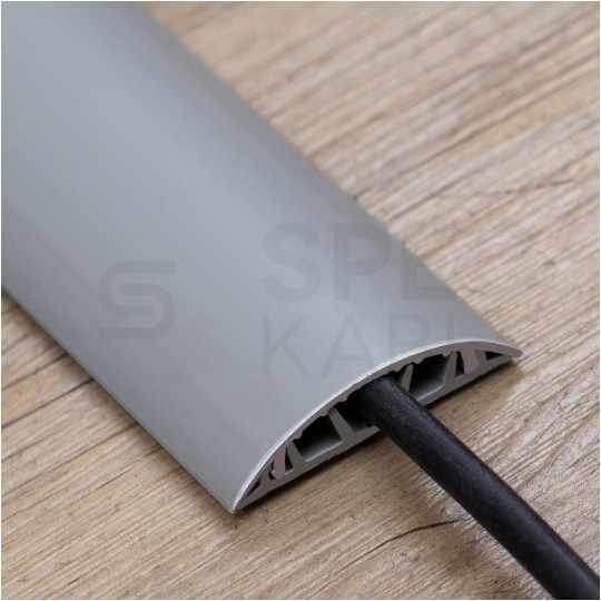 Listwa maskująca przewody TV maskownica uniwersalna napodłogowa naścienna 50x12mm jasnoszara 2m