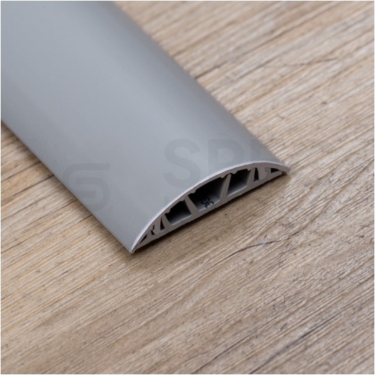 Listwa maskująca przewody TV maskownica uniwersalna napodłogowa naścienna 50x12mm jasnoszara 2m