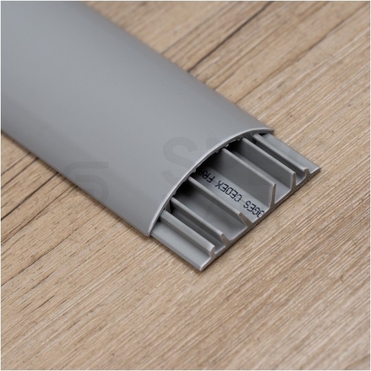 Listwa maskująca przewody TV maskownica uniwersalna napodłogowa naścienna 50x12mm jasnoszara 2m