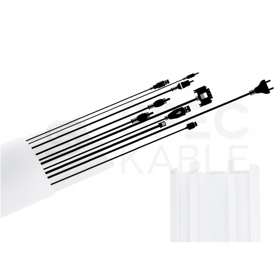 Listwa maskująca przewody TV maskownica uniwersalna napodłogowa naścienna 50x15mm biała 2m