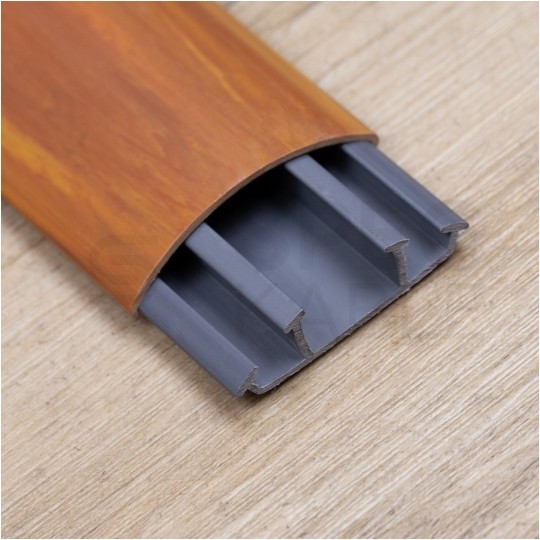 Listwa maskująca przewody TV maskownica uniwersalna napodłogowa naścienna 50x15mm drewno ciemne 2m