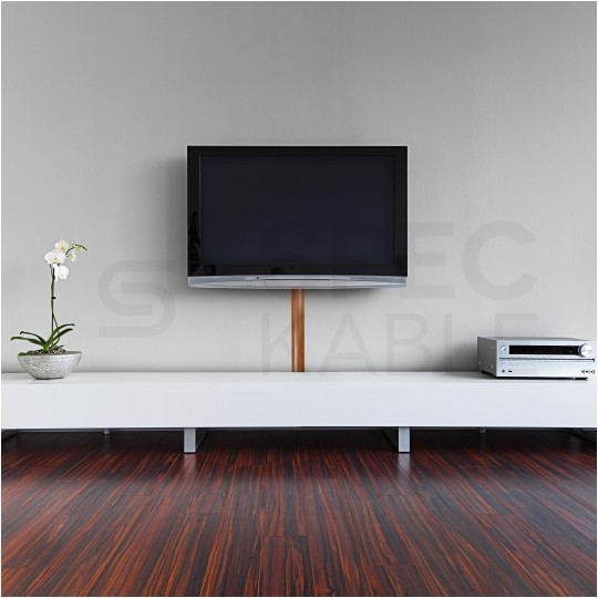 Listwa maskująca przewody TV maskownica uniwersalna napodłogowa naścienna 50x15mm drewno ciemne 2m