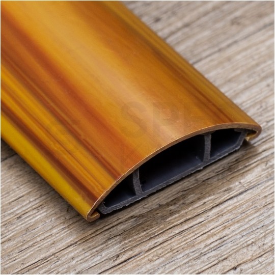 Listwa maskująca przewody TV maskownica uniwersalna napodłogowa naścienna 50x15mm drewno jasne 2m