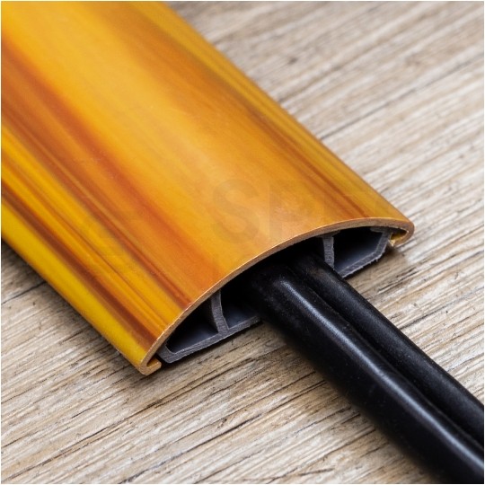 Listwa maskująca przewody TV maskownica uniwersalna napodłogowa naścienna 50x15mm drewno jasne 2m