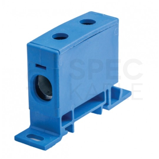 Listwa zaciskowa AL/CU 1x50mm2 150A niebieska na szynę DIN TH35 PAWBOL