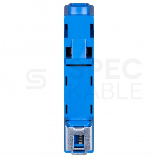 Listwa zaciskowa bezgwintowa LZB niebieska 14-torowa 63A na szynę DIN TH35 (1x 25mm2 + 13x 2,5mm2) PAWBOL