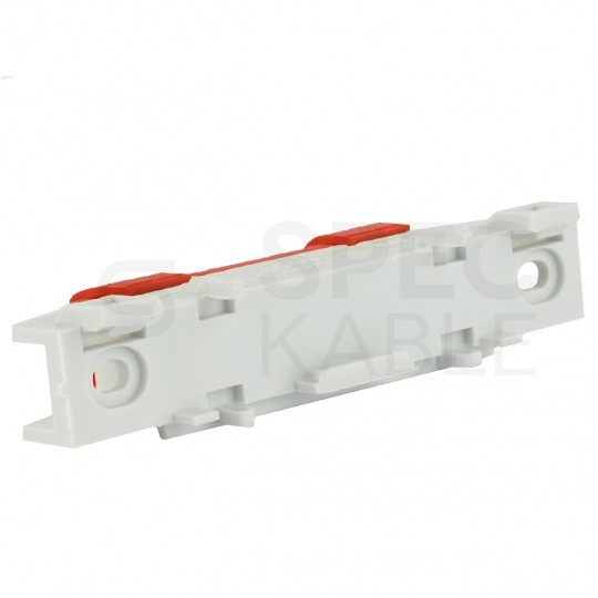 Listwa zaciskowa LZ 7-torowa czerwona 80A na szynę DIN TH35 (7x 16mm2) PAWBOL