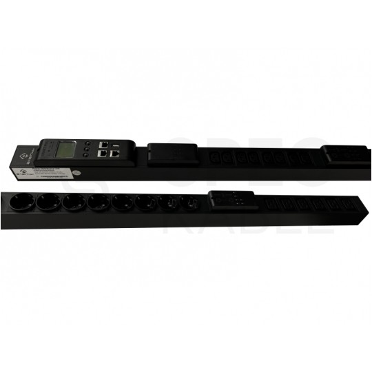 Listwa zarządzalna 1-fazowa 30 gniazd zasilających 230V (16x IEC C13 + 6x IEC C19 + 8x CEE 7/5) + interfejs do komunikacji AVIZIO