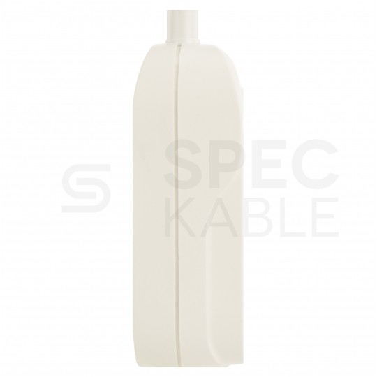 Listwa zasilająca na 2 gniazda [2P+Z] biała BASIC (na kabel)