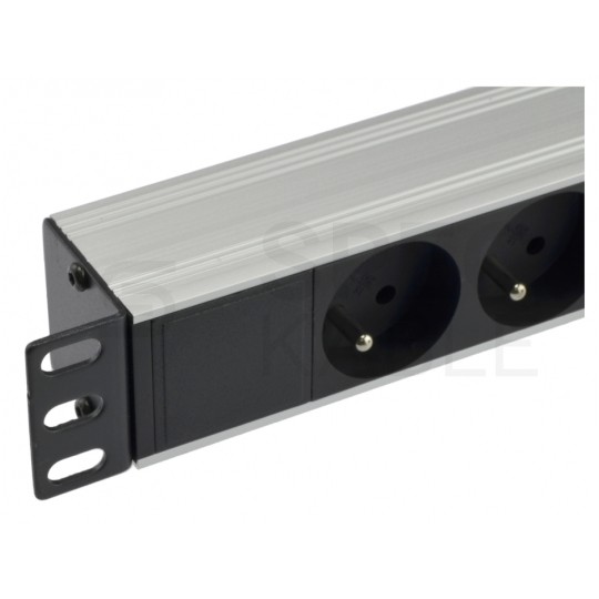 Listwa zasilająca RACK 19" 1U 8 gniazd NEKU 1,8m