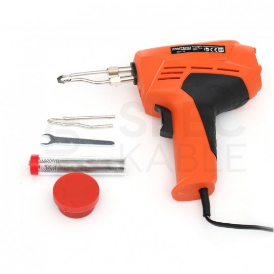 Lutownica transformatorowa 200W LED w walizce Kraft&Dele