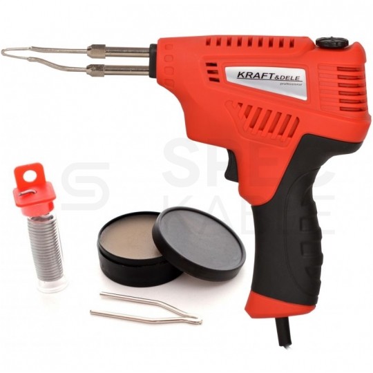 Lutownica transformatorowa 200W LED w walizce Kraft&Dele