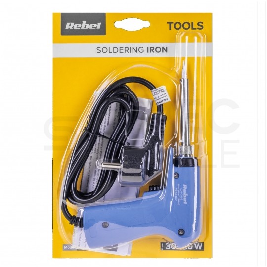 Lutownica transformatorowa pistoletowa oporowa kolbowa 40-130W regulowana 200-450°C REBEL LUT0066
