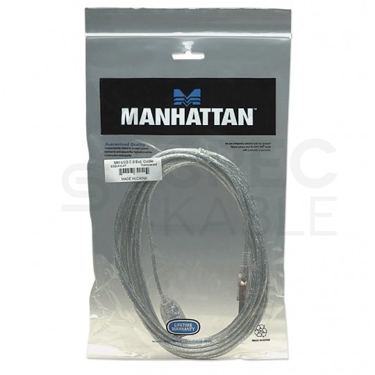 Lux Manhattan Kabel przedłużacz USB 2.0 A (wtyk / gniazdo) 4,5m