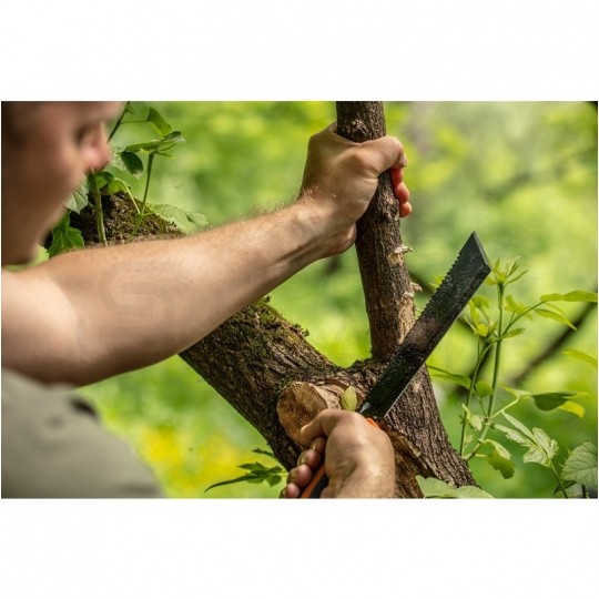 Maczeta biwakowa survivalowa, piła 400/225mm FULL-TANG + etui NEO 63-117