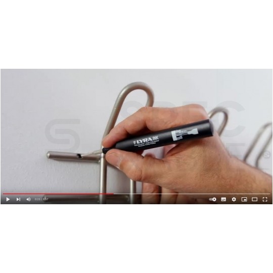 Marker budowlany do głębokich otworów Czarny znacznik precyzyjny LYRA Ink