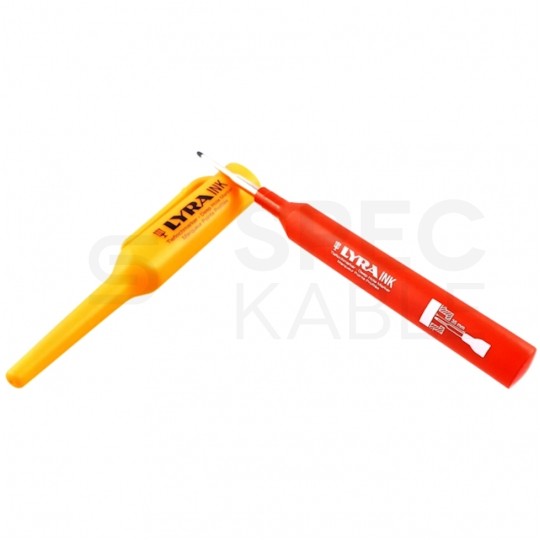 Marker budowlany do głębokich otworów Czerwony znacznik precyzyjny LYRA Ink