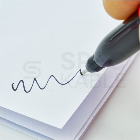 Marker budowlany INKZALL permanentny Czarny cienki 0,6mm BLISTER 4 sztuki MILWAUKEE