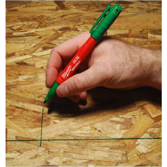 Marker budowlany INKZALL permanentny Zielony 1,0mm MILWAUKEE