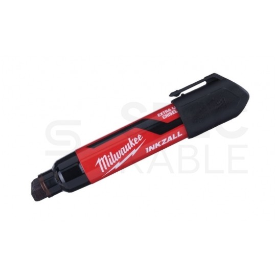 Marker budowlany INKZALL XL permanentny Czarny bardzo gruby 14,5mm MILWAUKEE