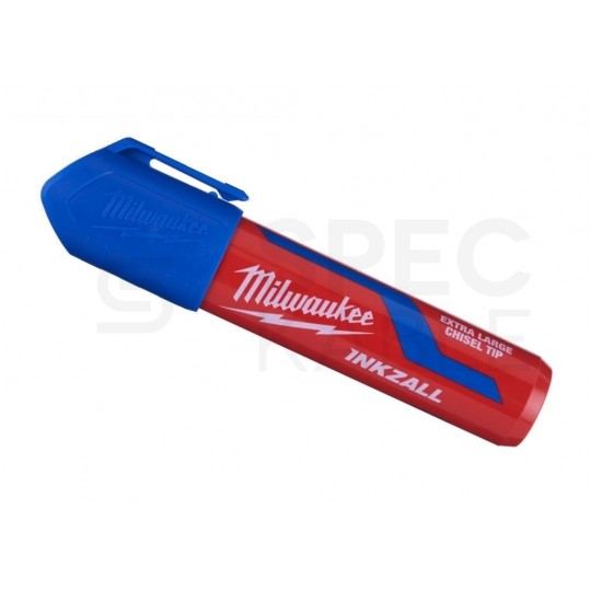 Marker budowlany INKZALL XL permanentny Niebieski bardzo gruby 14,5mm MILWAUKEE