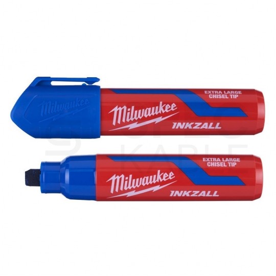 Marker budowlany INKZALL XL permanentny Niebieski bardzo gruby 14,5mm MILWAUKEE