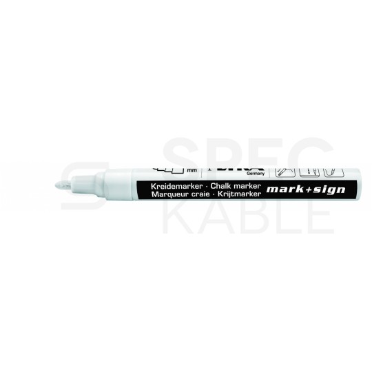 Marker kredowy ścieralny Chalk Marker biały 2-4mm LYRA