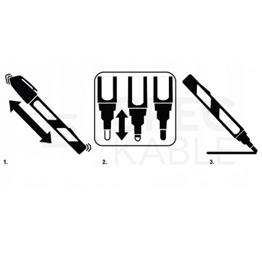 Marker olejowy INKZALL czarny MILWAUKEE