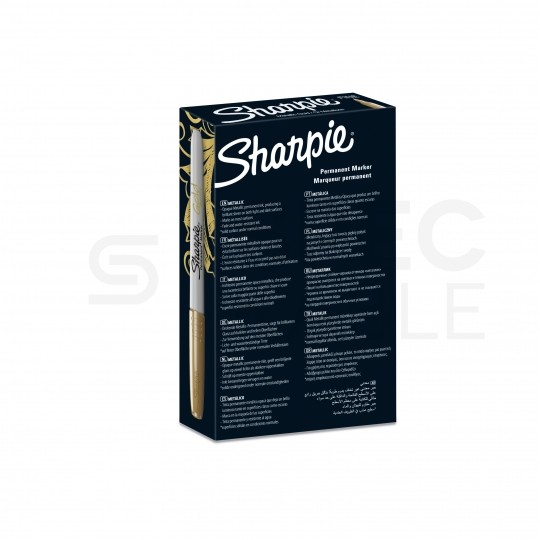 Marker permanentny metaliczny Sharpie Metallic złoty z końcówką 1,4mm wodoodporny