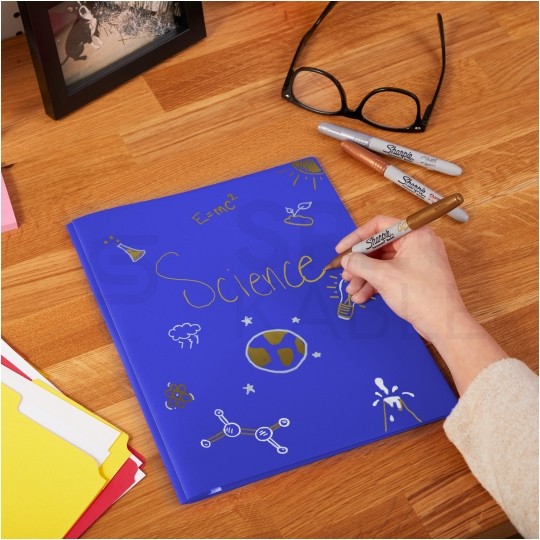 Marker permanentny metaliczny Sharpie Metallic złoty z końcówką 1,4mm wodoodporny