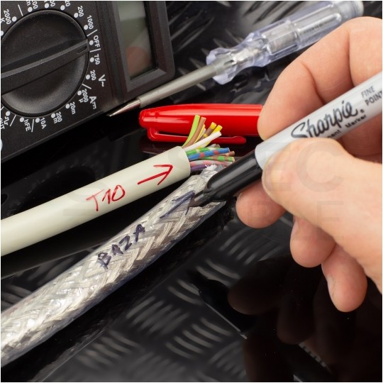 Marker permanentny metalowy do ciężkich warunków Sharpie Metal Barrel Small czarny 1.0mm