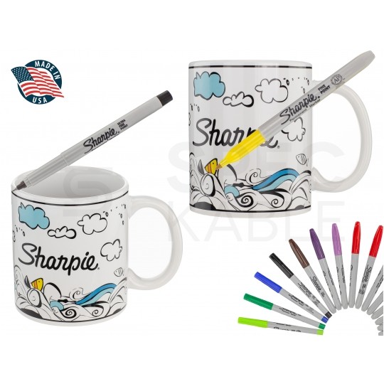 Marker permanentny metalowy do ciężkich warunków Sharpie Metal Barrel Small czarny 1.0mm