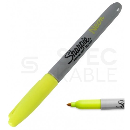 Marker permanentny Sharpie Neon żółty neonowy z końcówką 1,0mm wodoodporny