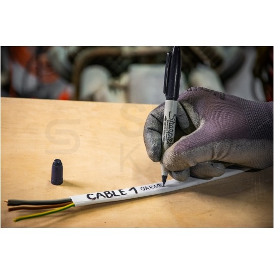 Marker permanentny Sharpie W10 2w1 czarny wodoodporny ze ściętą końcówką 1,5/5,0mm