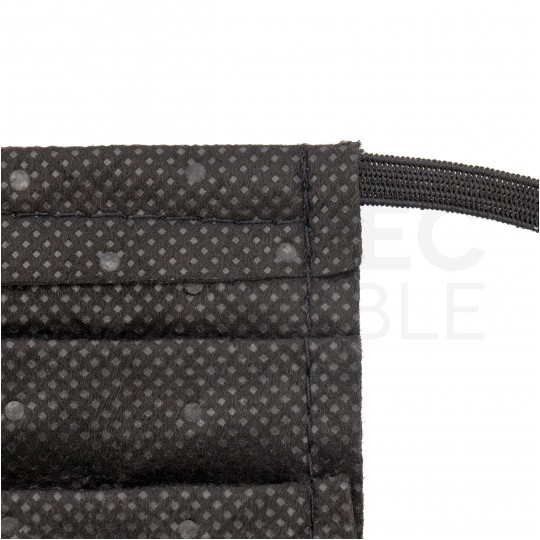 Maseczka ochrona bawełniana wielokrotnego użytku czarna PZH 3szt