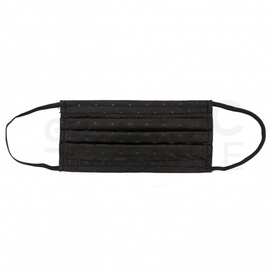 Maseczka ochrona bawełniana wielokrotnego użytku czarna PZH 3szt