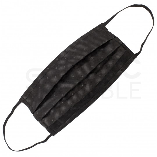 Maseczka ochrona bawełniana wielokrotnego użytku czarna PZH 3szt