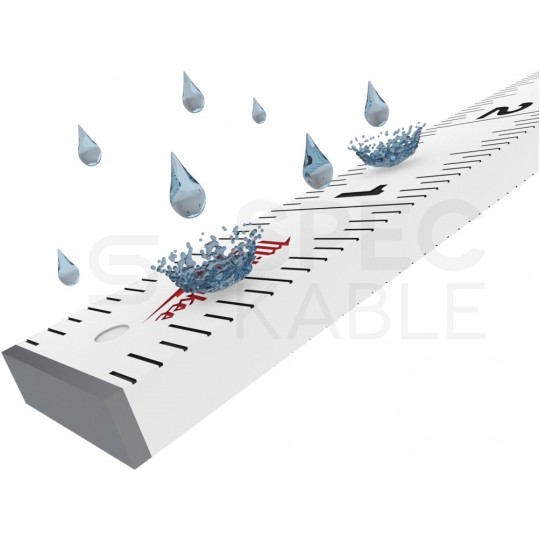 Miara składana metrówka drewniana 2m / 16mm biała MILWAUKEE