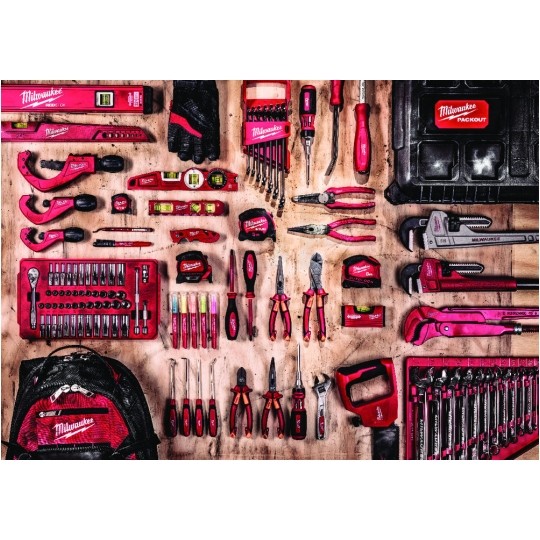 Miara zwijana 2-stronna metrówka 8m / 27mm magnetyczna Premium III nylon czarno-czerwona MILWAUKEE