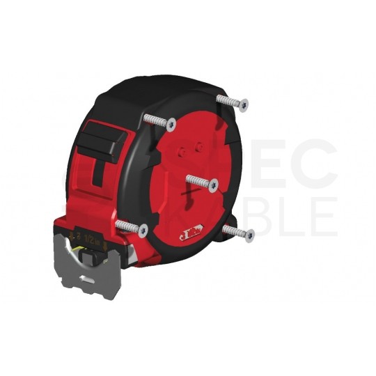 Miara zwijana metrówka 2m / 13mm nylon czarno-czerwona MILWAUKEE