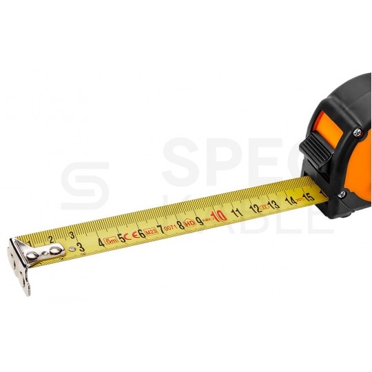 Miara zwijana metrówka 5m / 25mm magnetyczna wzmacniana czarno-pomarańczowa NEO 67-115-1