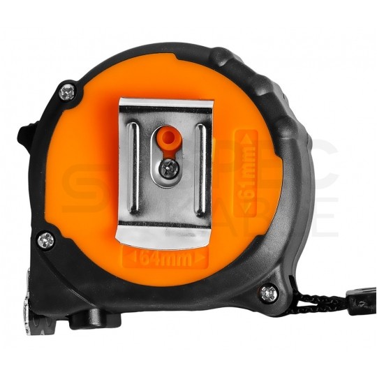 Miara zwijana metrówka 5m / 25mm magnetyczna wzmacniana czarno-pomarańczowa NEO 67-115-1